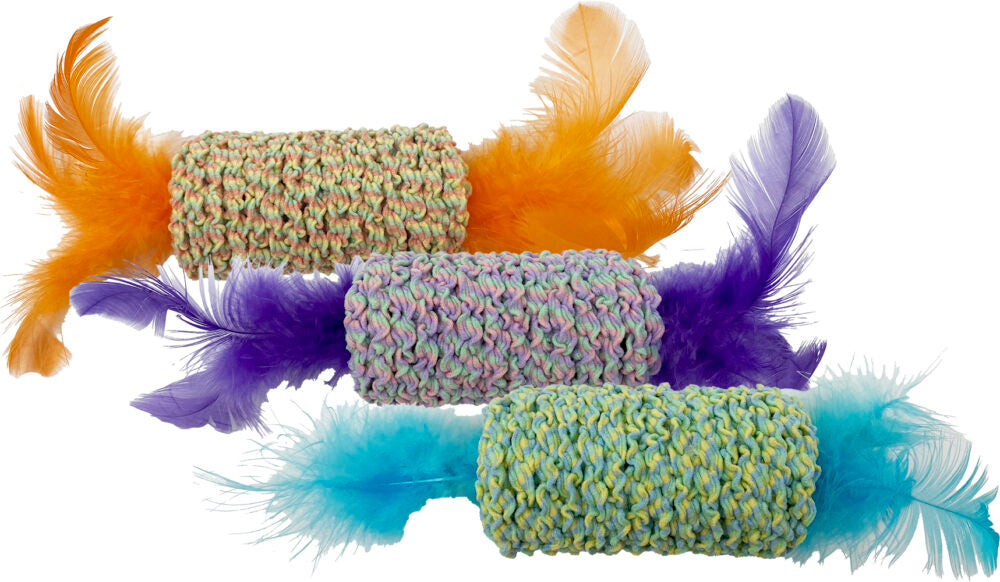 Barrel and Feathers cat toy