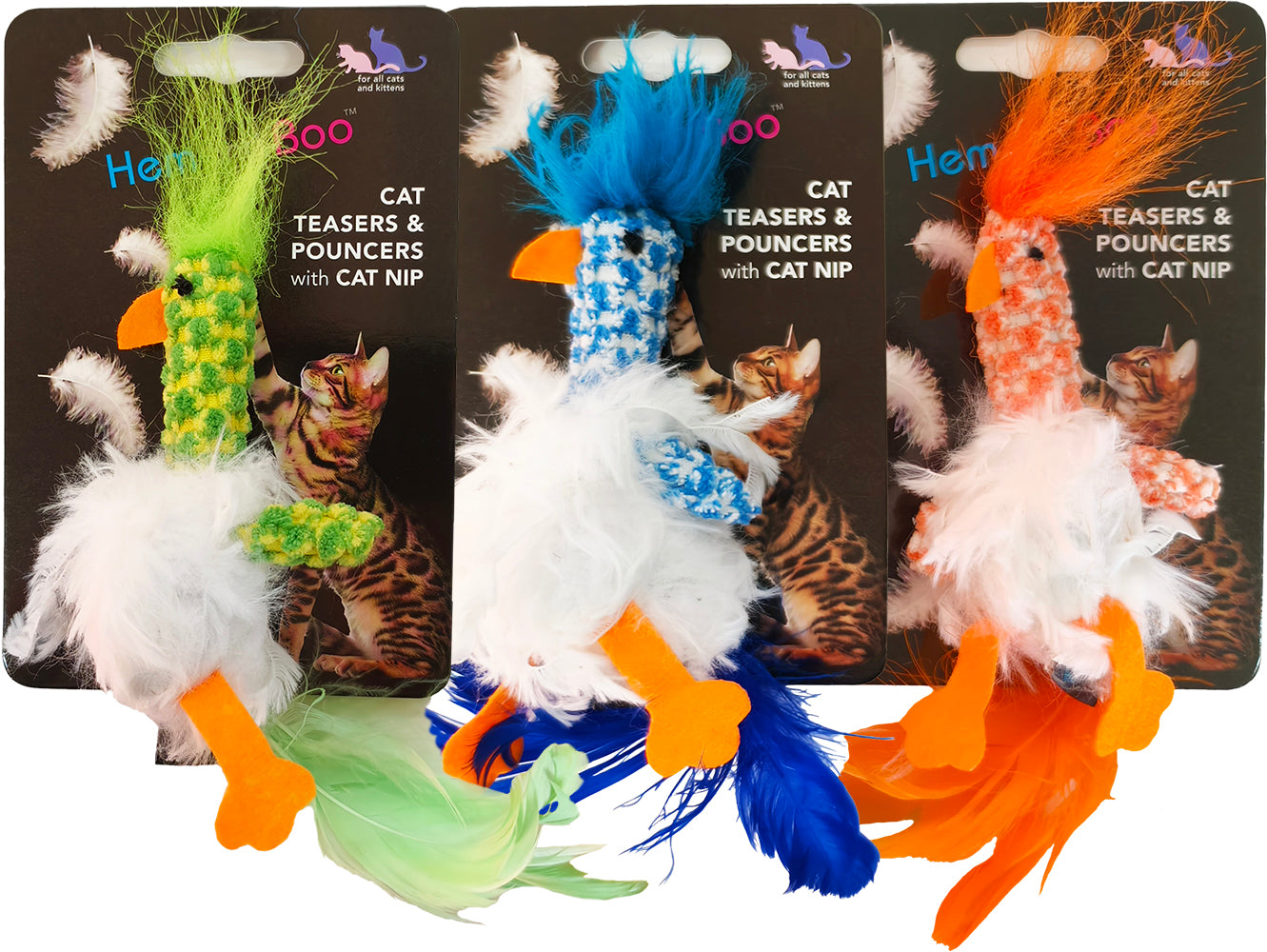 Feather bird cat toy