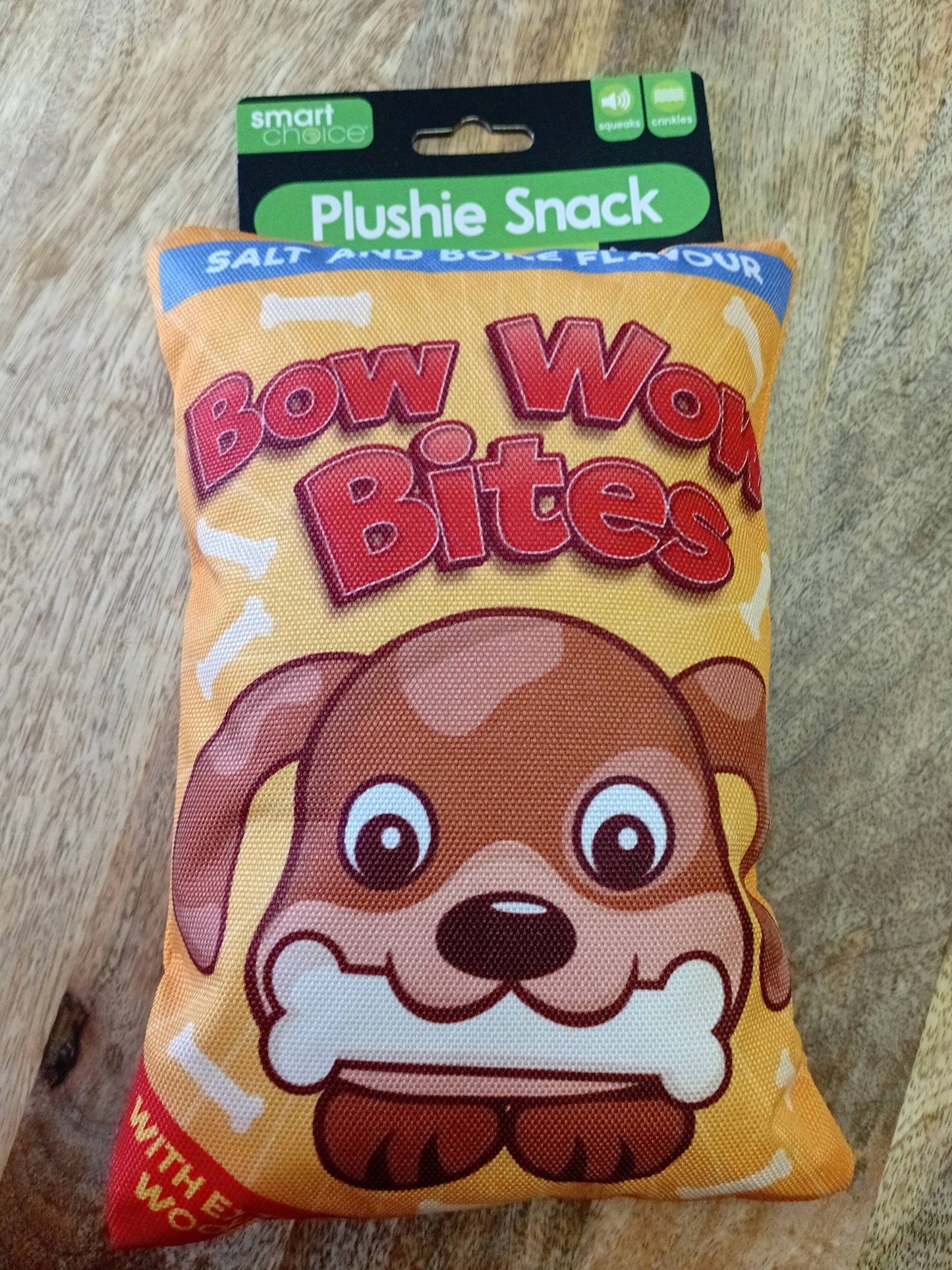 Crinkle crisp packet plush toy
