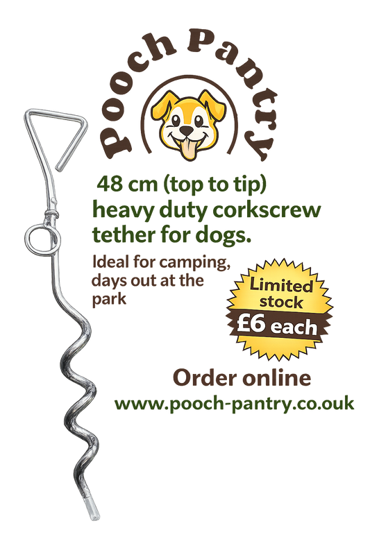 Heavy duty cork screw tether.