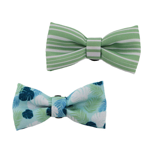 Soho Stripe /  Leaf Bow Tie 2pk